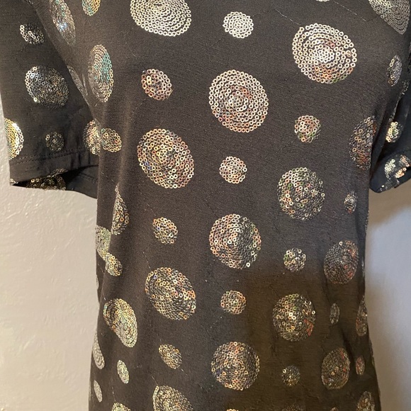 SKINKY BRAND Black with Silver Sequin Polka-Dots - Picture 7 of 15